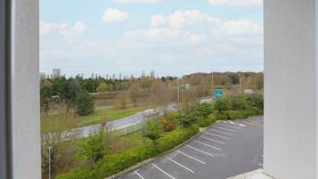 Vue depuis lâhĂ©bergement