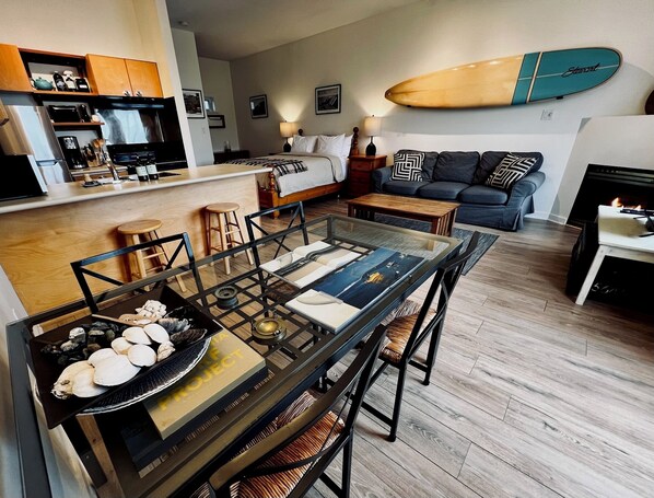 Oceanfront Studio Condo 14 - 20180530  | Private kitchen | Full-sized fridge, microwave, oven, dishwasher