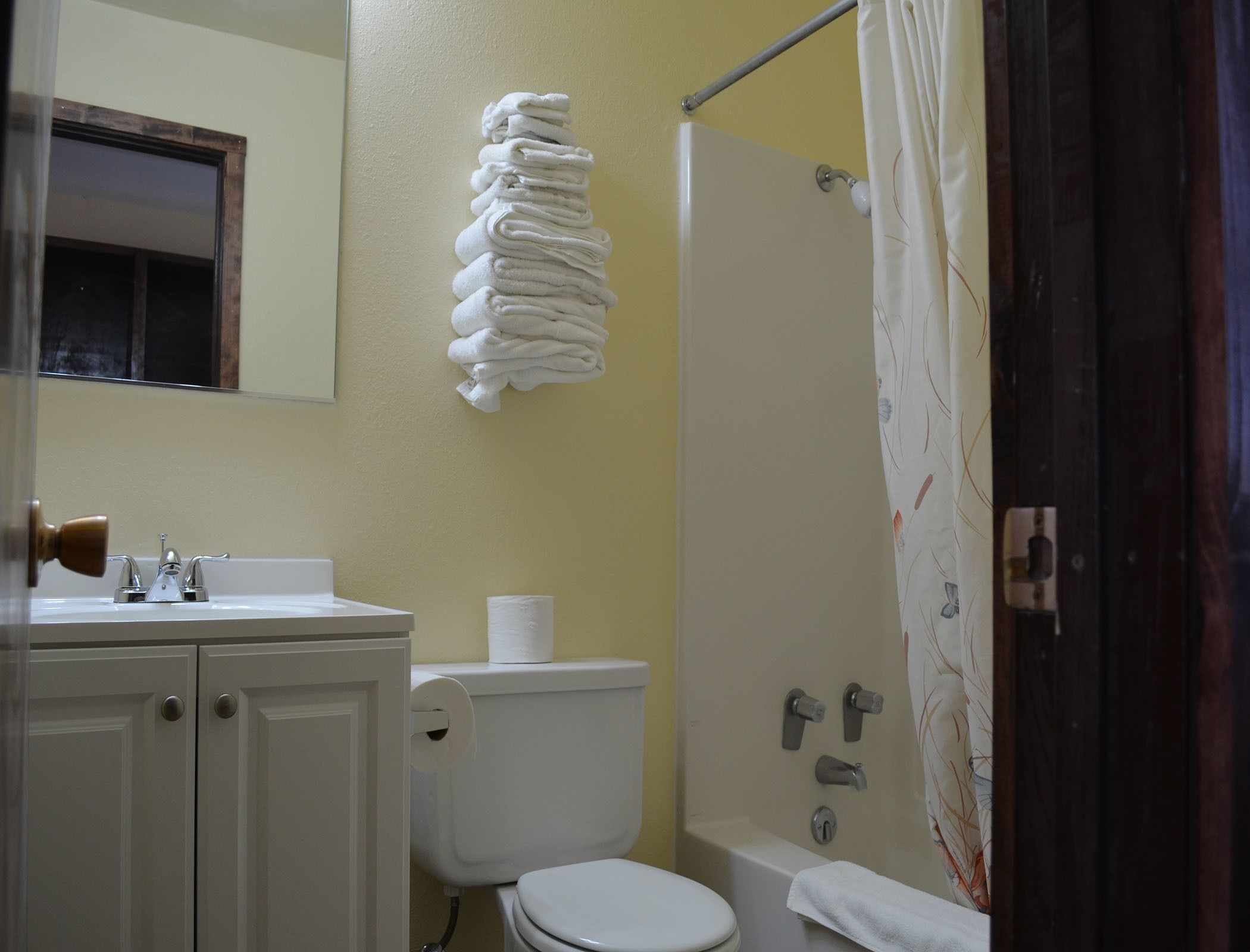 淋浴/盆浴组合、免费洗浴用品、毛巾