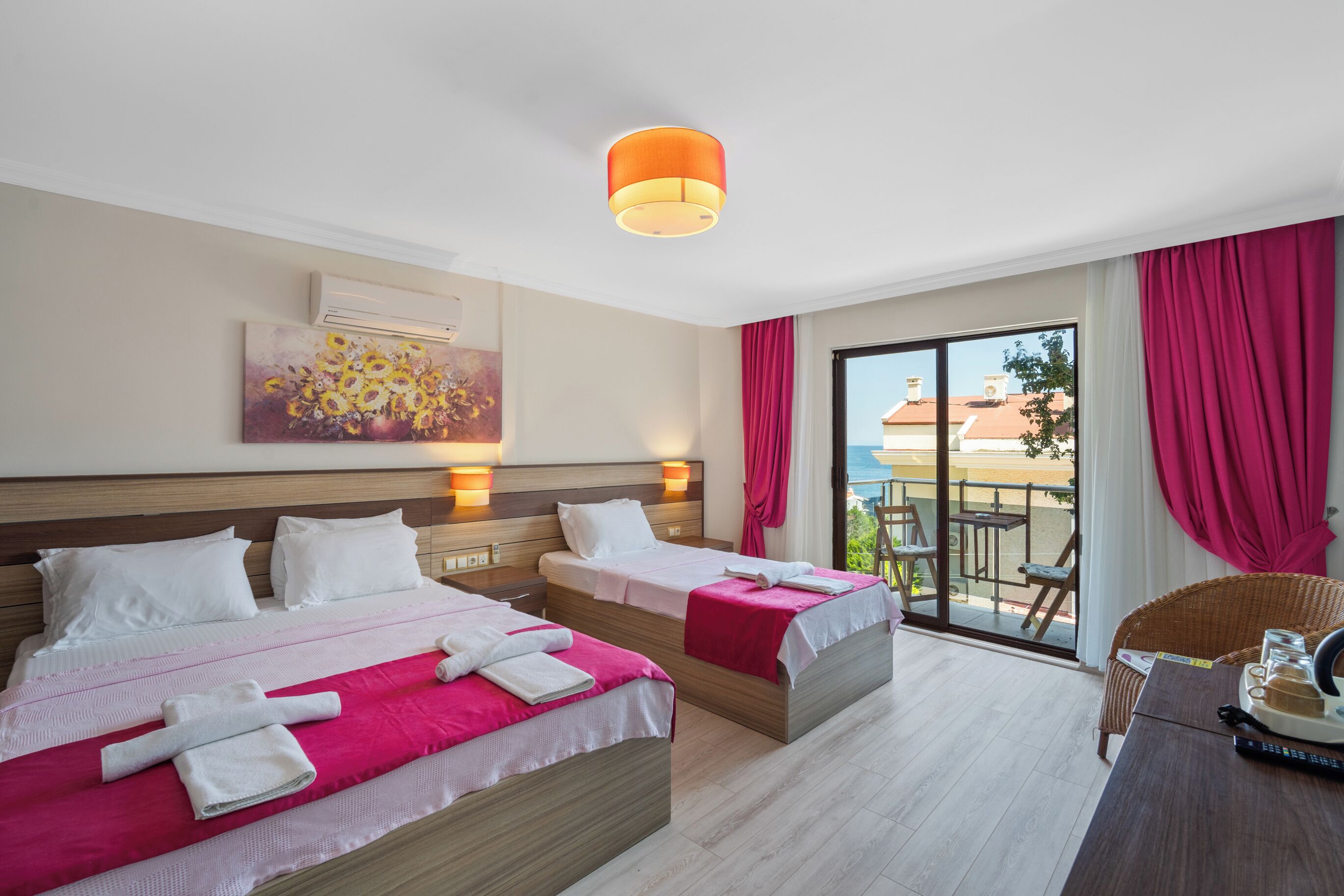 standard triple room, 1 bedroom, sea view | 1 bedroom, premium bedding, down duvets, minibar