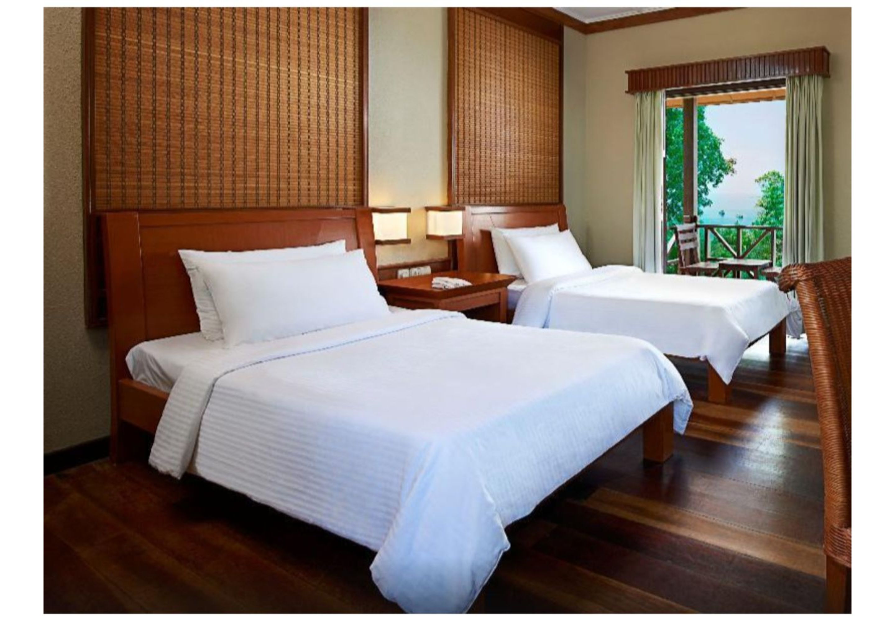 FamilieTwin kamer, 2 slaapkamers | Uitzicht vanuit de kamer