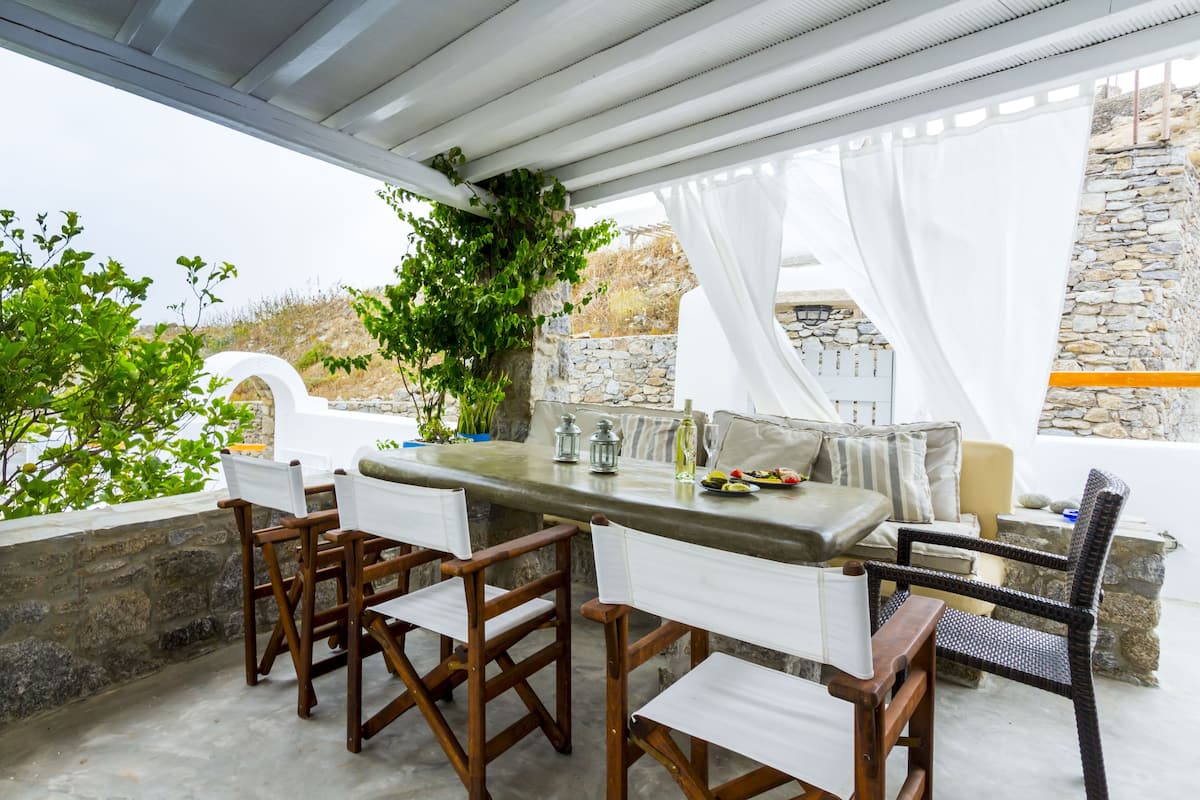 Villa panorámica, 3 habitaciones, vistas al mar, junto a la playa | Balcón