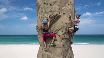 Outdoor rock climbing