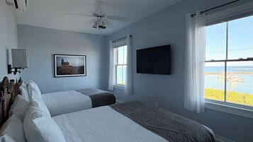 Chambre simple, 2 grands lits, vue sur l’océan | Literie fournie