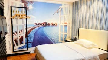 Minibar, in-room safe, cots/infant beds, alarm clocks