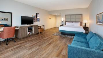 King, Studio, Kitchenette | Living area | 40-inch LCD TV with cable channels, TV