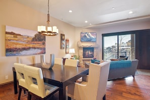Juniper Landing 102 | Living area | Flat-screen TV, fireplace, DVD player - Juniper Landing by Park City Vacations (Park City)
