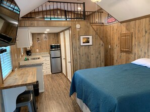 Cabane, patio | Coin séjour