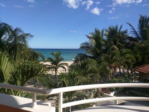 Quadruple Room, Beachfront | View from room - Aparta Hotel Caribe Paraiso (Guayacanes)