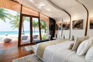 Ropa de cama de alta calidad y minibar 