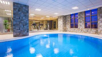 Indoor pool, outdoor pool