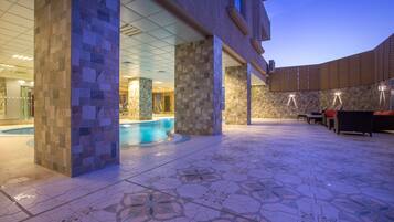 Indoor pool, outdoor pool