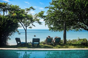 Vue depuis lâhĂ©bergement