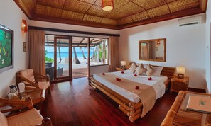 Bungalow, en face de la plage | Vue de la chambre