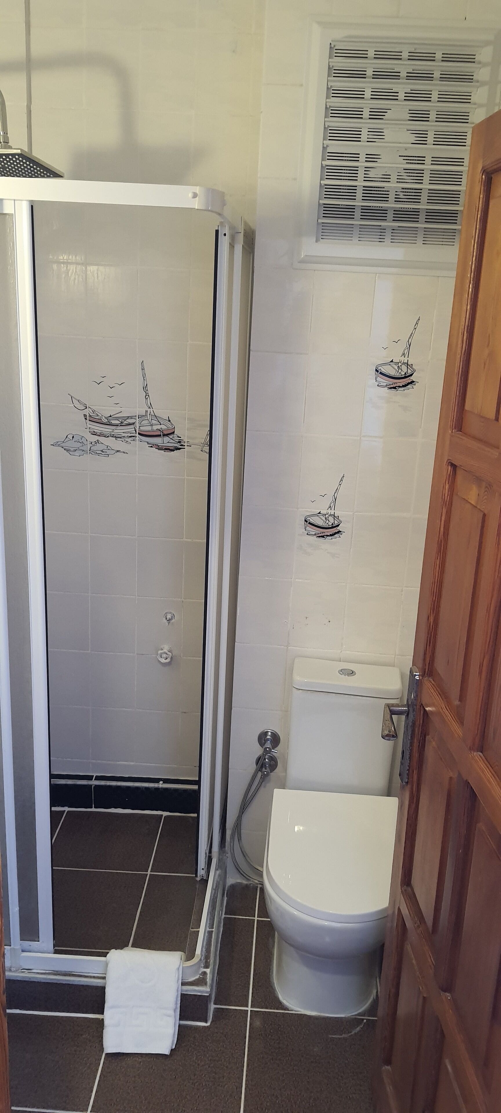 shower, free toiletries, hair dryer, slippers