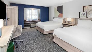Hypo-allergenic bedding, in-room safe, desk, laptop workspace