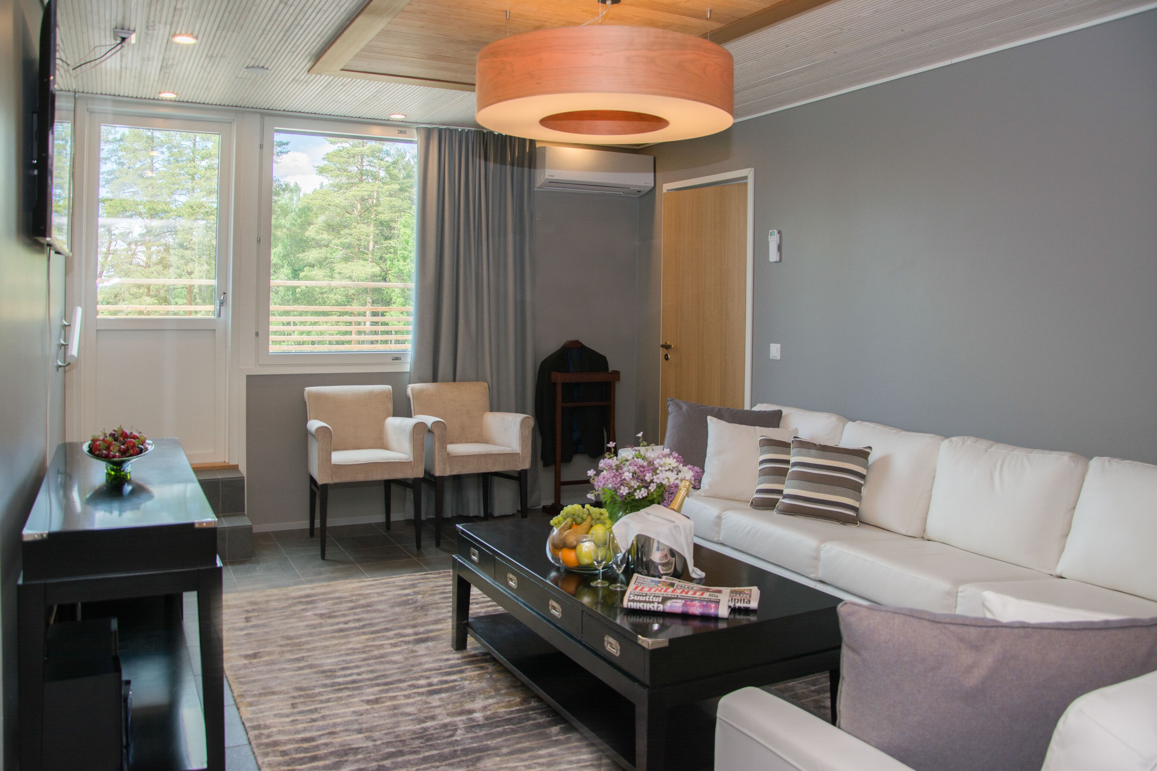 Suite (Valtioneuvos) | Living area | Flat-screen TV