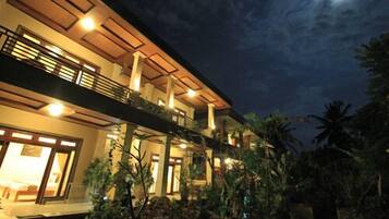 Front of property – evening/night