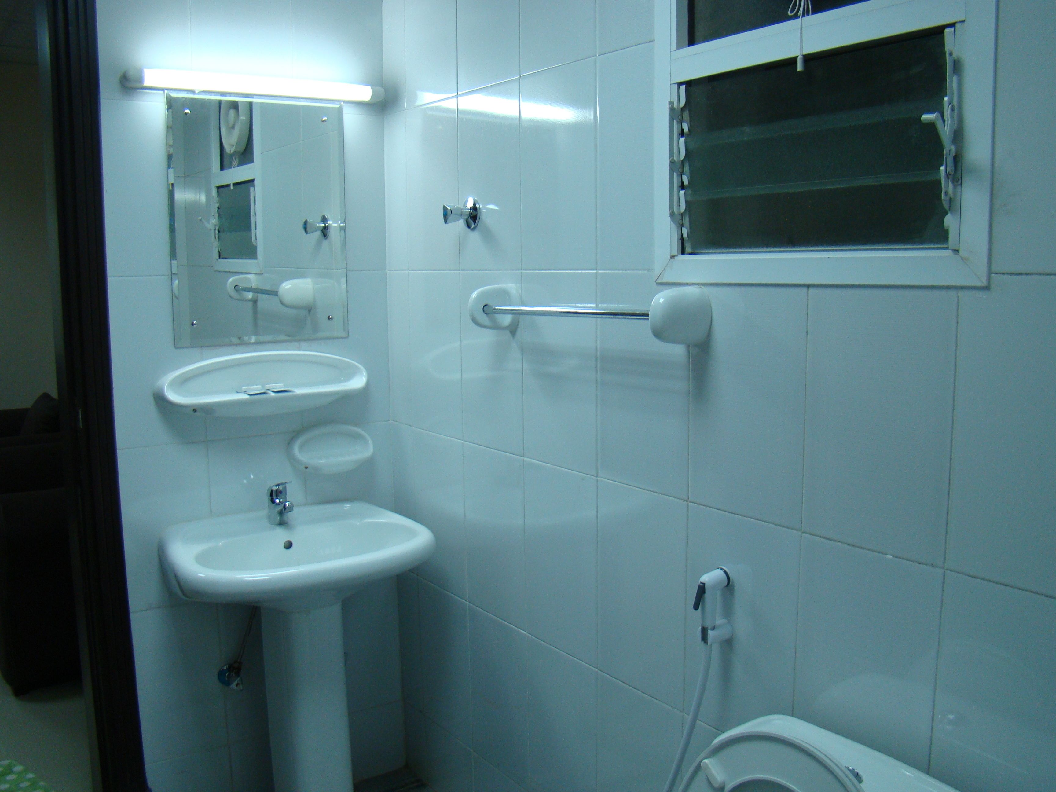 shower, rainfall showerhead, free toiletries, bidet