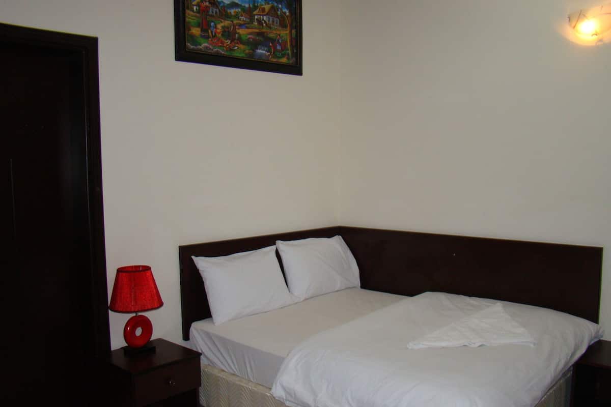 Premium bedding, down comforters, minibar, desk