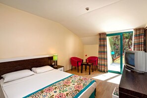 Ropa de cama de alta calidad y minibar 