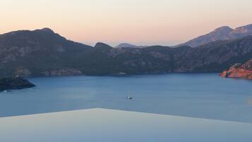 屋外プール、インフィニティプール、サンラウンジャー