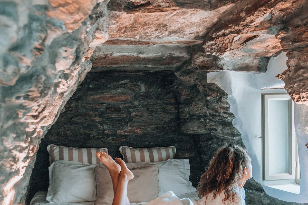 Cave Experience, Private Pool, Sea View | 1 bedroom, premium bedding, pillowtop beds, in-room safe