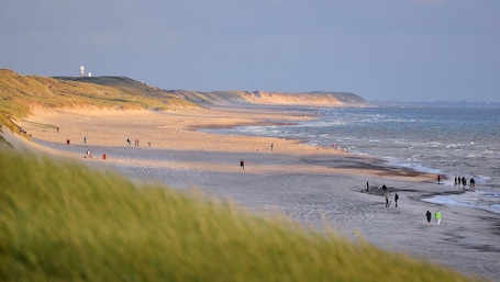 Na praia, areia branca . Dancamps Holmsland