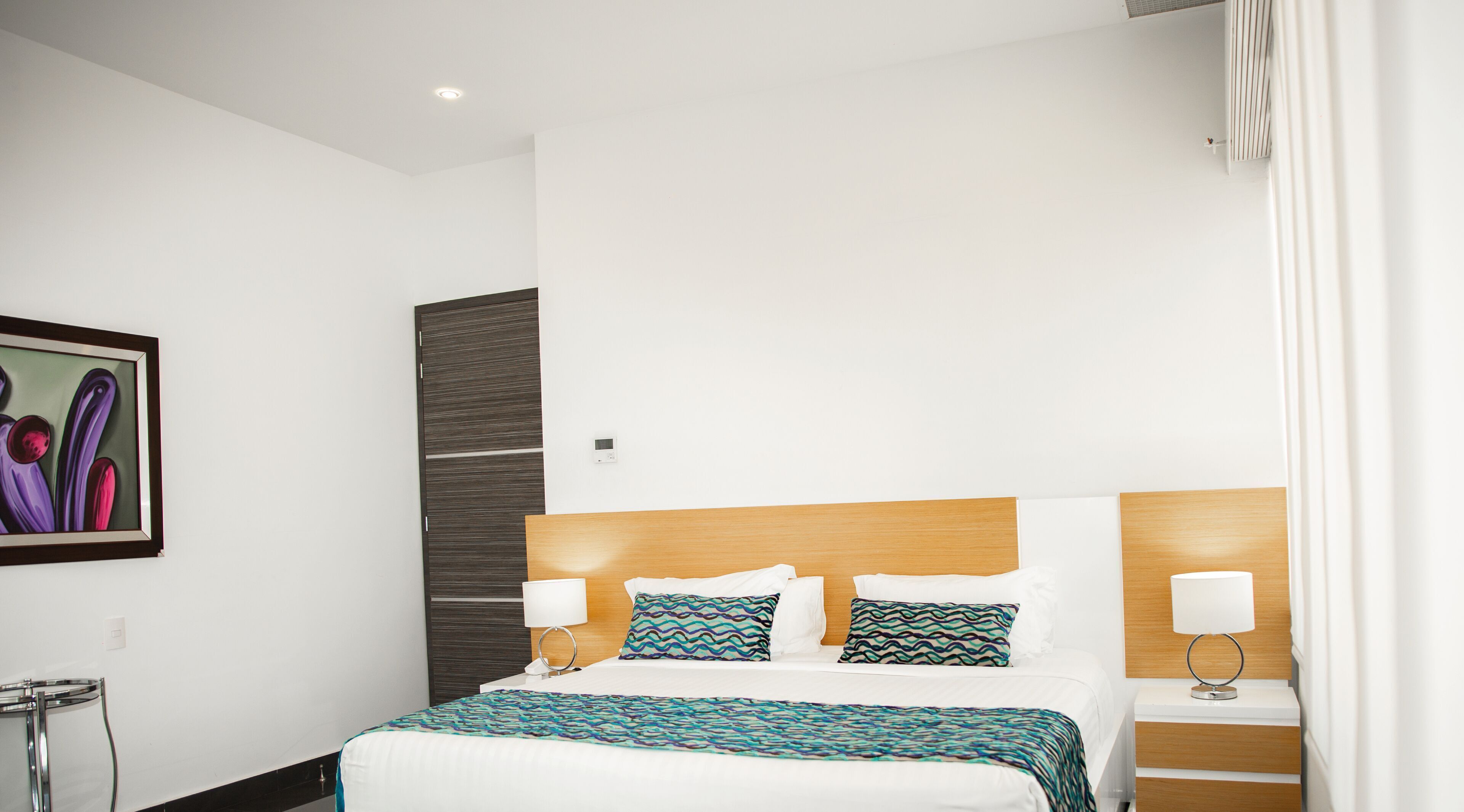 Premium bedding, down duvets, memory-foam beds, in-room safe