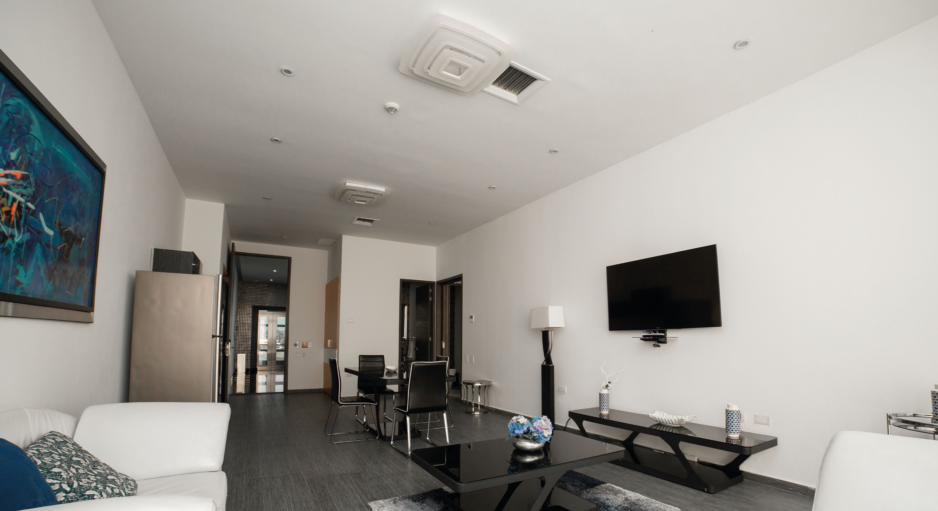 junior suite | living area | 40-inch plasma tv with cable channels, tv