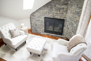 Grand Condo, 2 Bedrooms, Patio, Mountain View (South Building) | Living area - The Summit at Grande Rockies (Canmore)