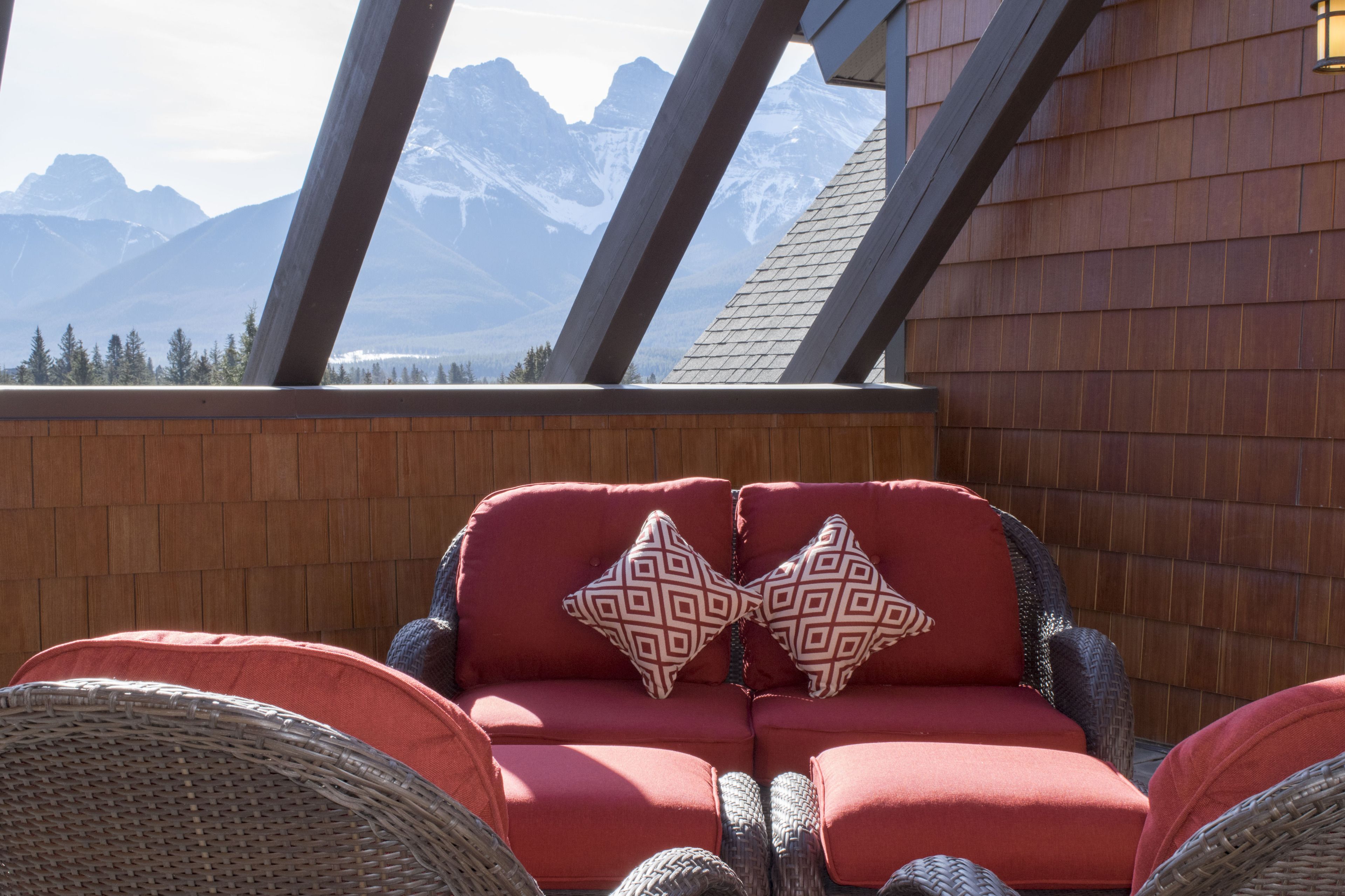 숙박 시설에서 보는 주변 전망