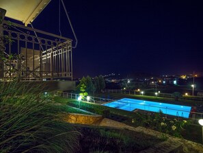 2 outdoor pools, open 10:00 AM to 6:00 PM, pool umbrellas, pool loungers - Panorama Resort (Pylos-Nestoras)