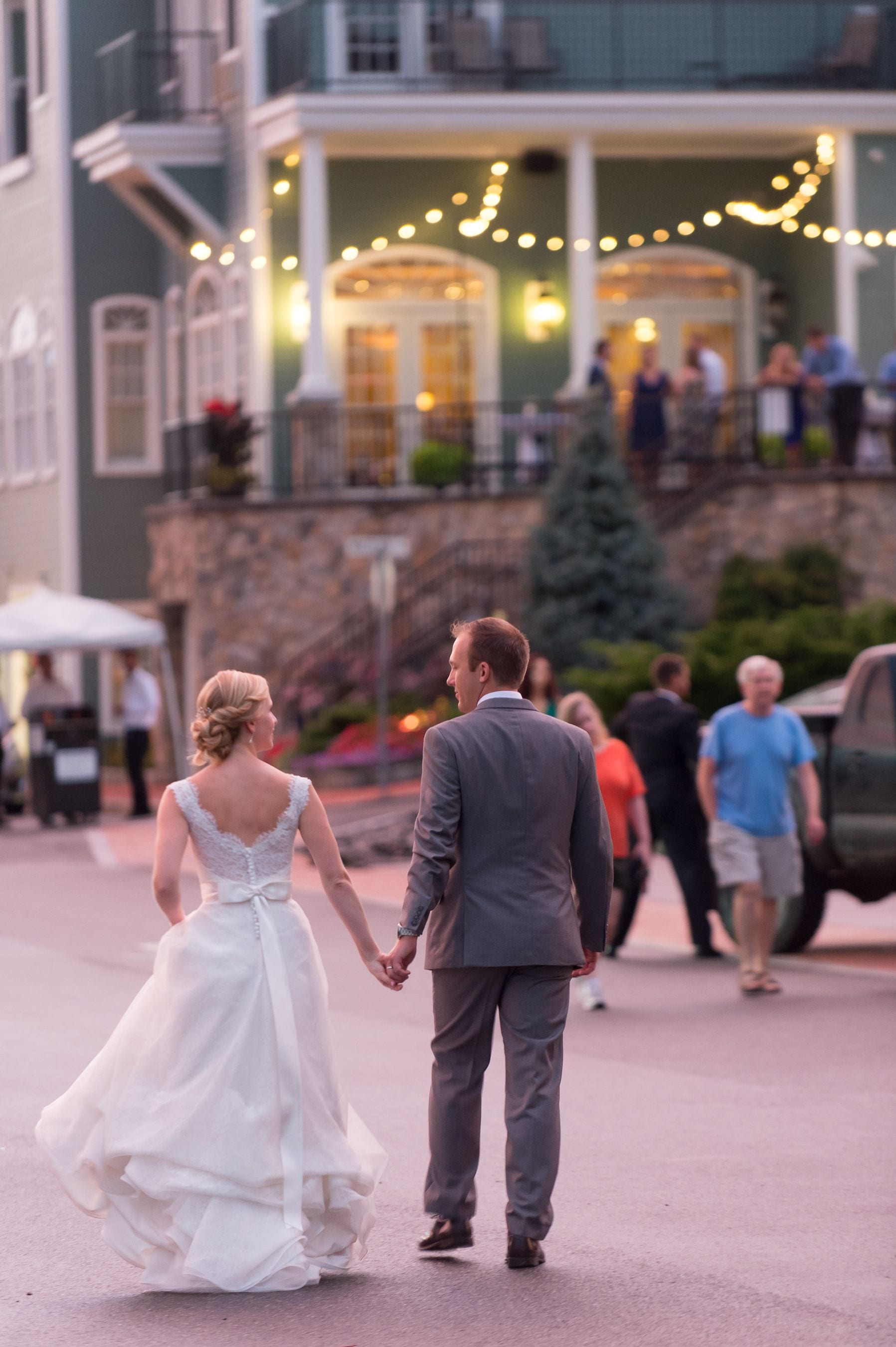 outdoor banquet area