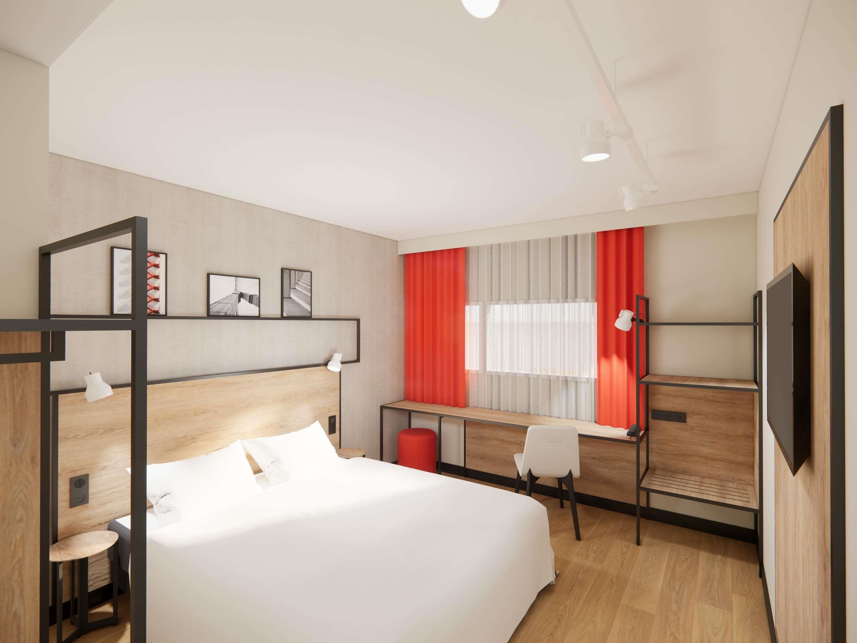 Premium bedding, desk, soundproofing, iron/ironing board