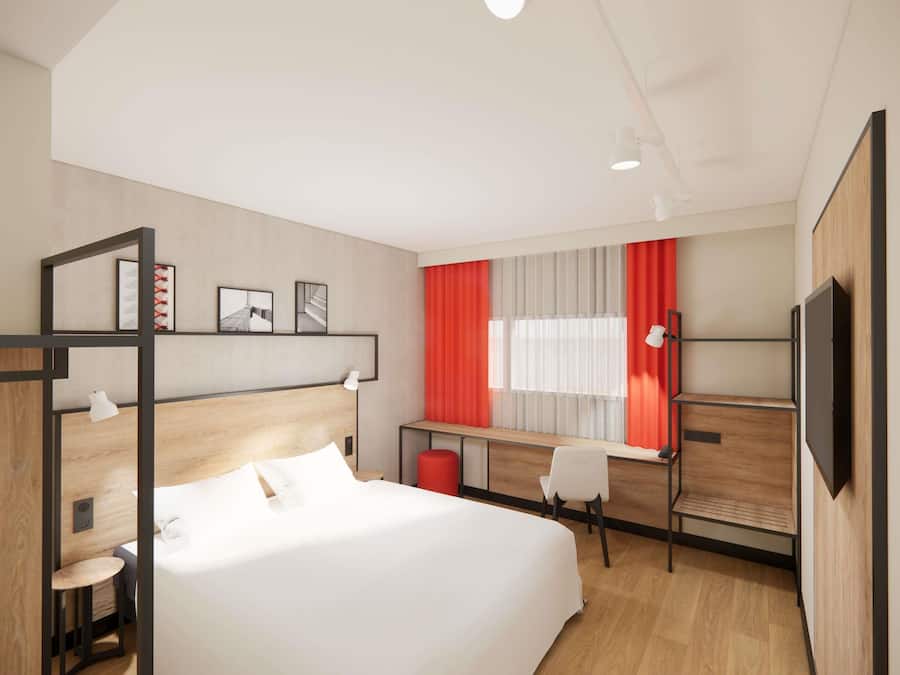 Premium bedding, desk, soundproofing, iron/ironing board
