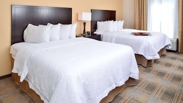 Room, 2 Queen Beds, Refrigerator & Microwave | Hypo-allergenic bedding, in-room safe, blackout drapes