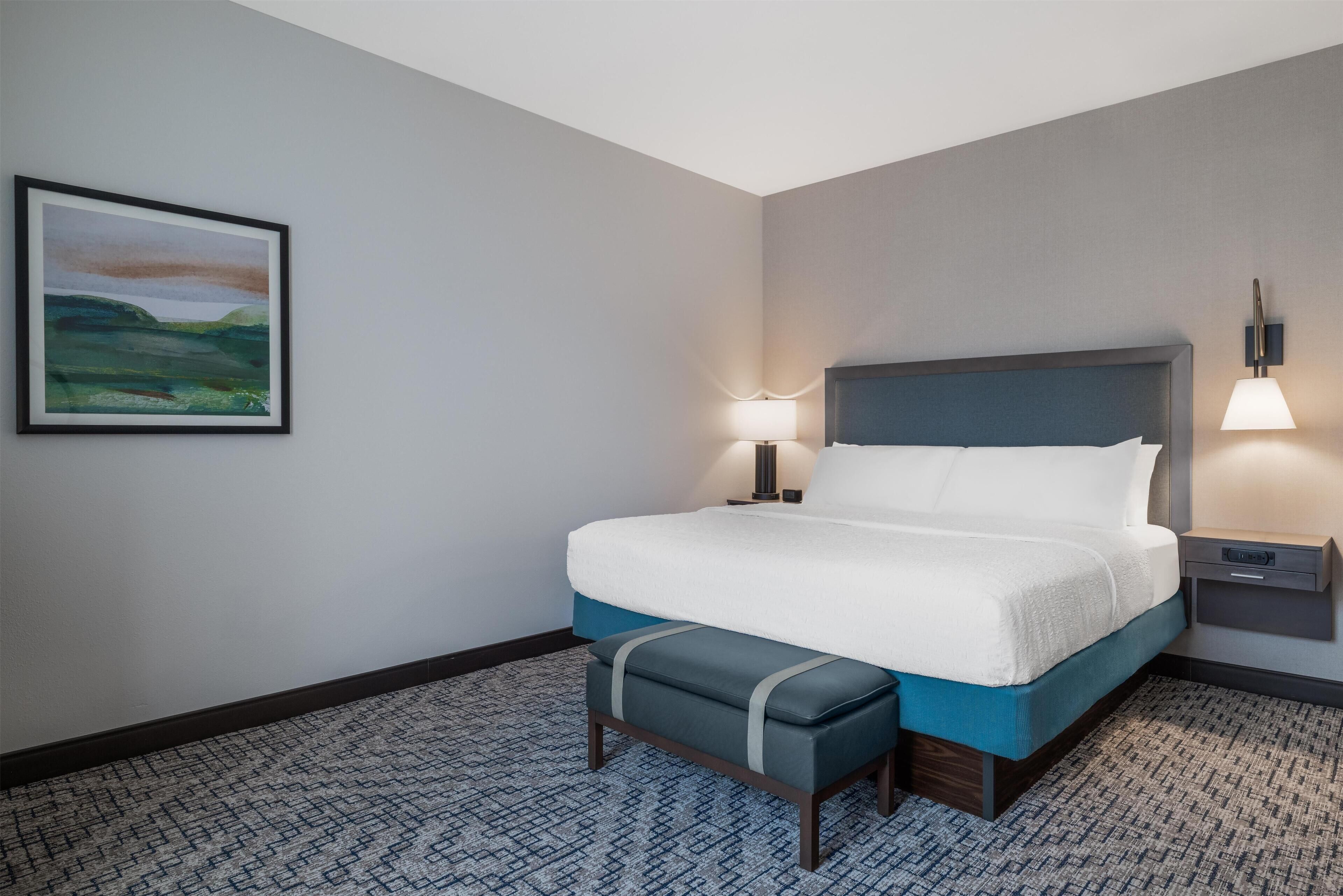 Room, 1 King Bed, Accessible (Roll-in Shower) | Desk, blackout drapes, free cribs/infant beds, free rollaway beds