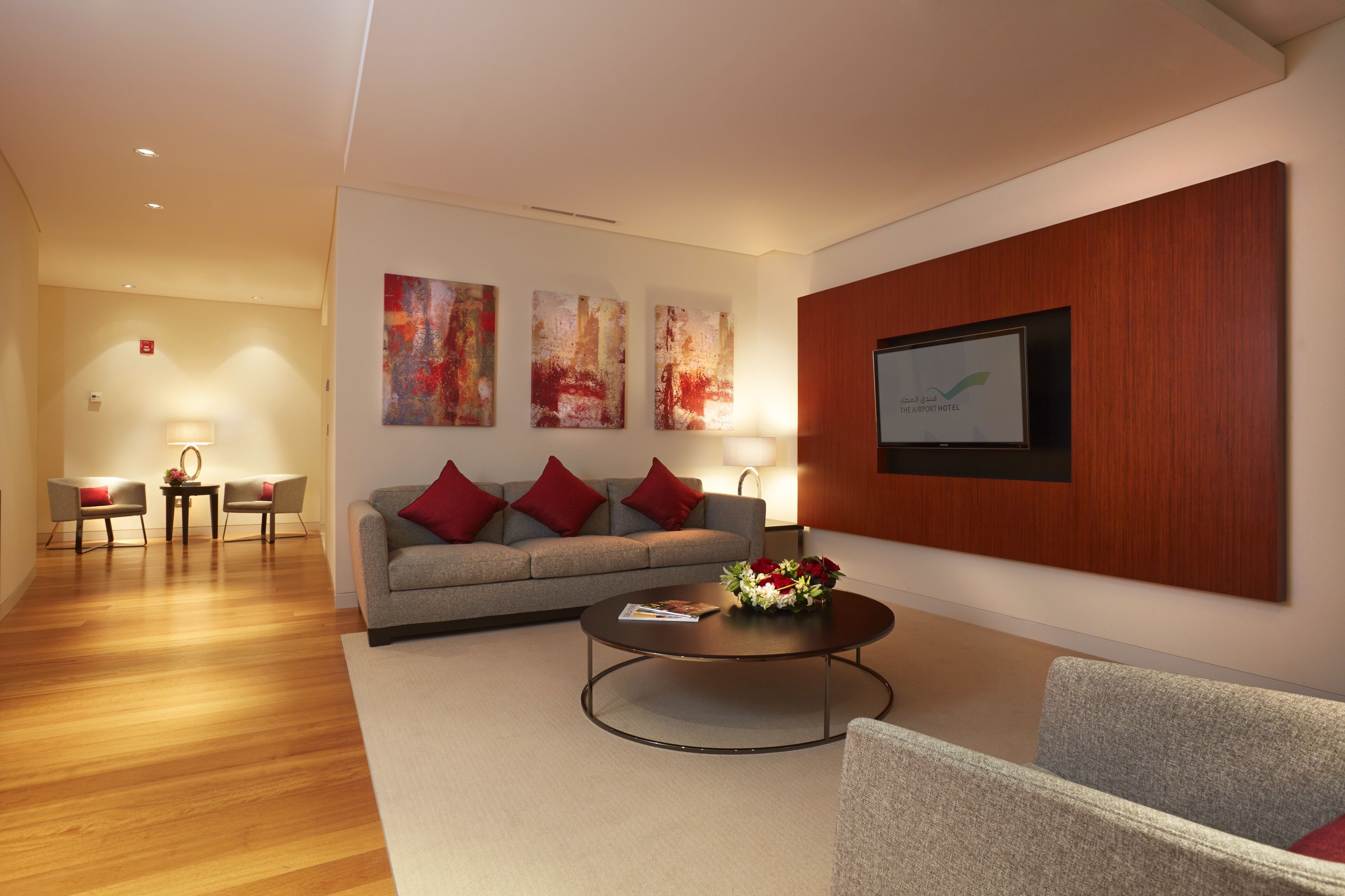 42-inch flat-screen tv with satellite channels, tv