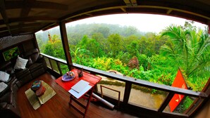 Panoramic Apartment, 1 Bedroom, Partial Lake View | Balcony - Toad Hall Hotel (Arenal)