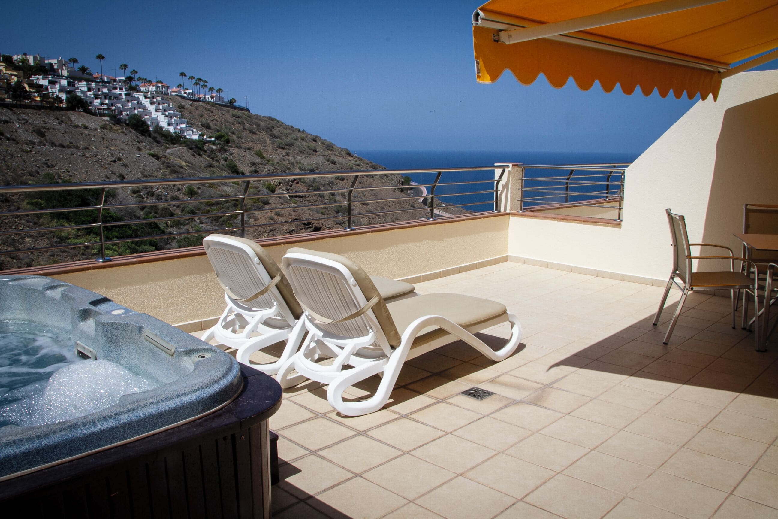 Appartement, 1 slaapkamer, bubbelbad | Terras