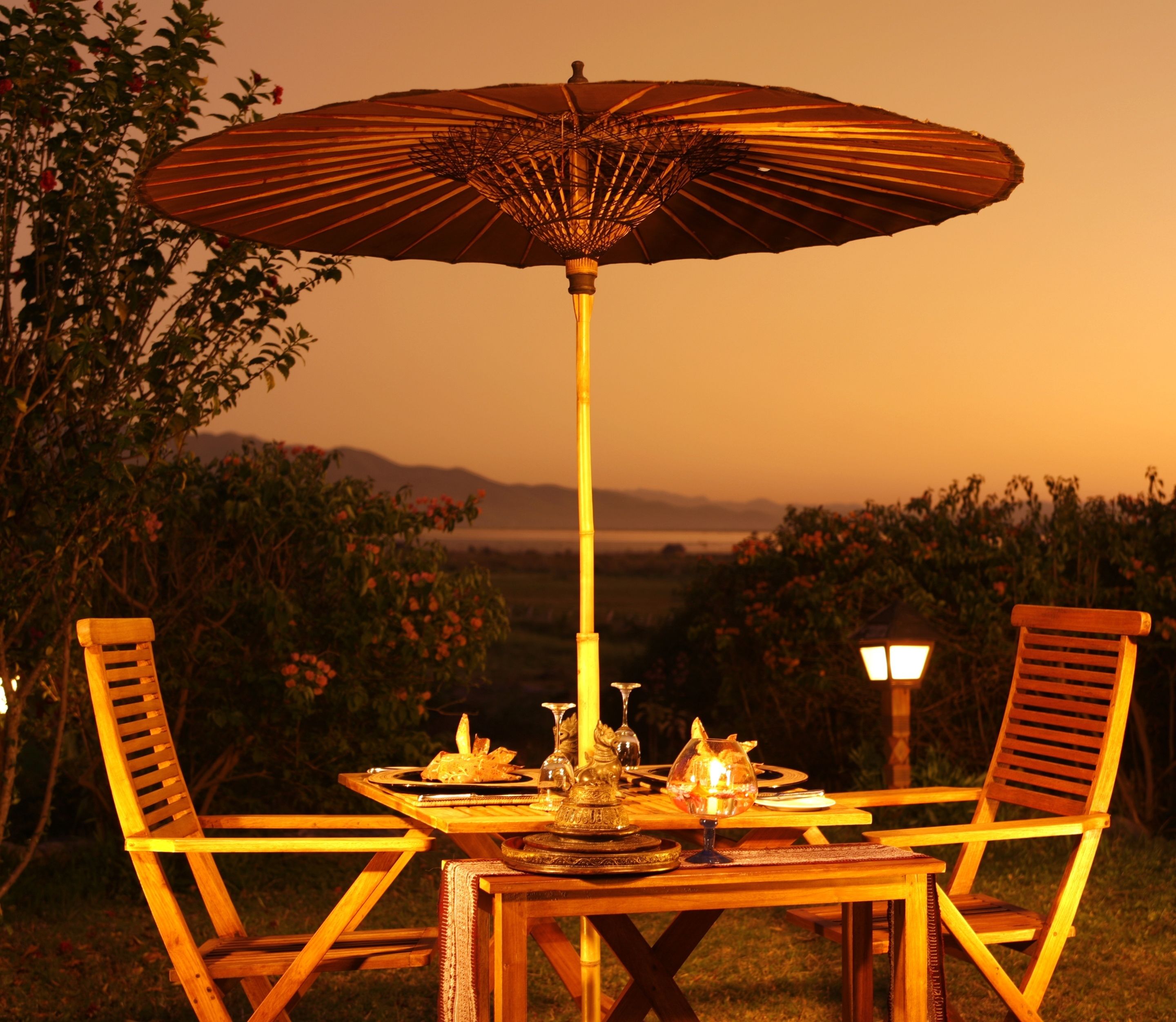 Udendørs spisemuligheder