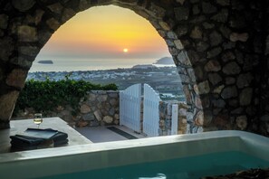 Villa, bain à remous, vue mer (Petrino) | Terrasse/Patio