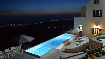 Outdoor pool, open 9:00 AM to 8:30 PM, pool umbrellas, sun loungers