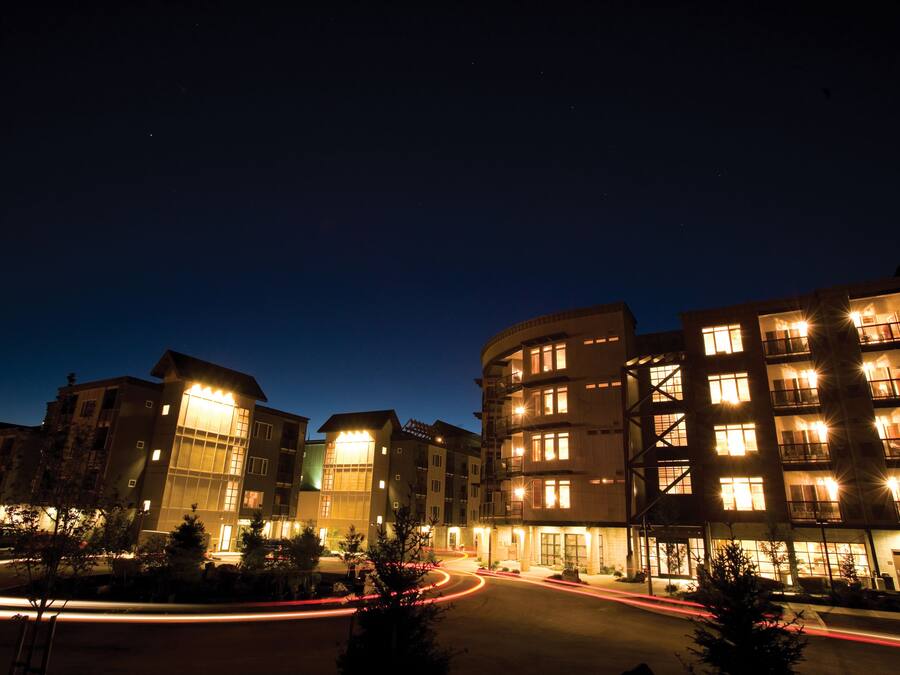 Front of property - evening/night