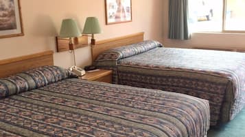 Classic Room, 2 Queen Beds, Non Smoking, Mountain View | Blackout drapes, iron/ironing board, free cribs/infant beds