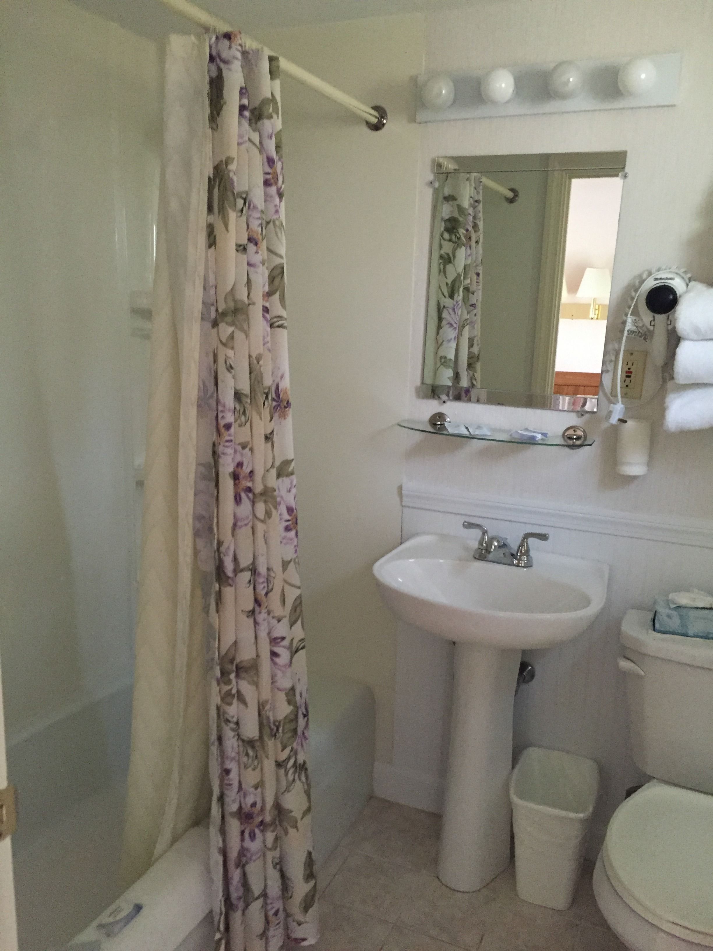 2 Double Beds, Vaulted Ceiling | Bathroom | Combined shower/tub, free toiletries, towels