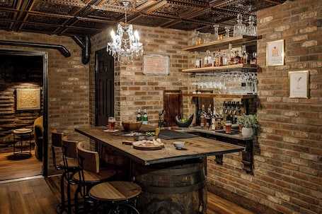 Bar (on property). Pillow and Paddock B&B
