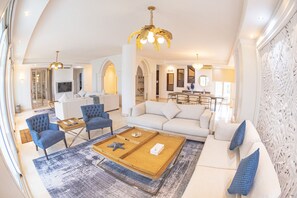 Luxury Villa, 4 Bedrooms | Living area | LCD TV - Le Sifah Resort Apartments (As Sifah)