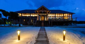 Front of property - evening/night - Barbuda Belle (Codrington)